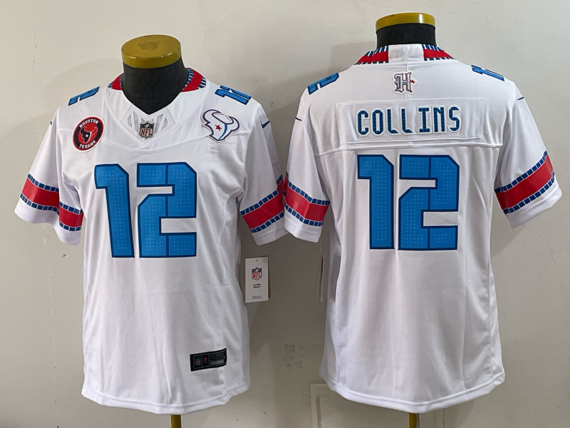 Women Houston Texans #12 Collins white 2026 Nike NFL Jersey 0915003